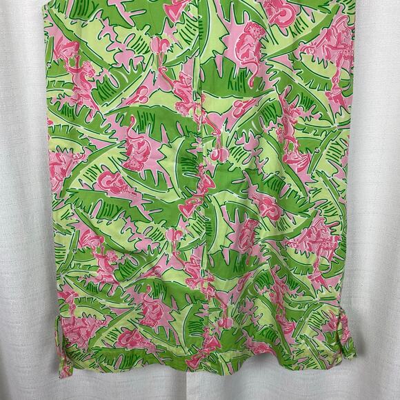 Lilly Pulitzer Vintage White Label Musical Monkeys Sleeveless Shift Dress Sz.14 - Picture 9 of 10